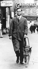 El ciego y su perro gu&iacute;a